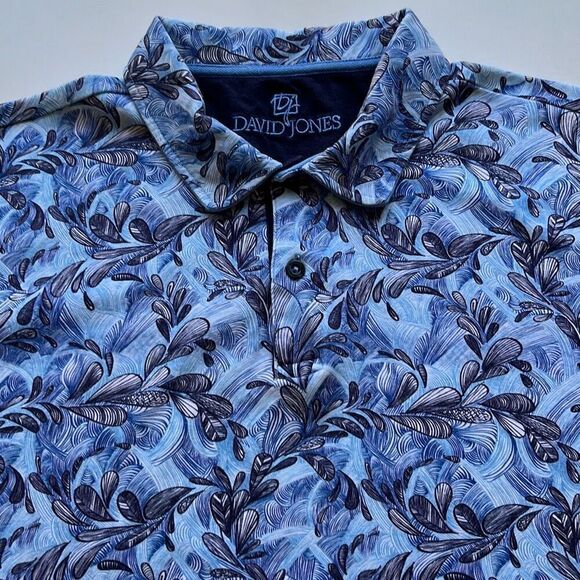 David Jones Boutique Polo Tagged XXL Fits Large Short - Picture 1 of 9